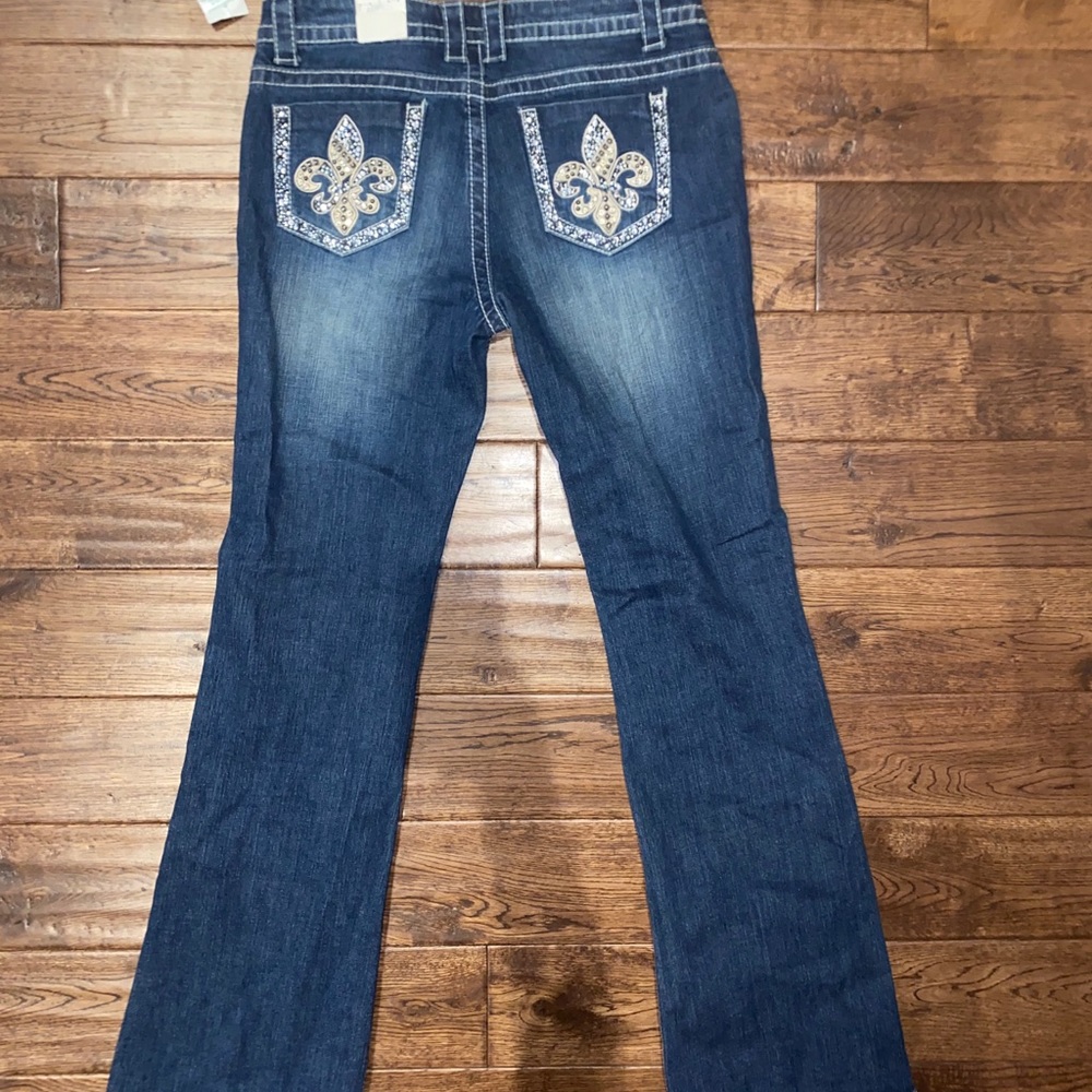 Cello Bootcut Embellished Jeans Size 12 NWT